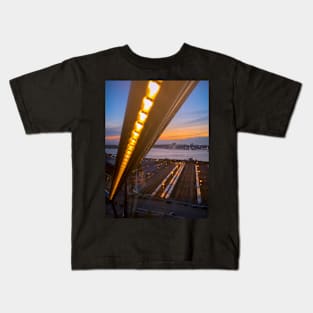 The Vessel Sunset Sky Hudson Yards Manhattan NYC Kids T-Shirt